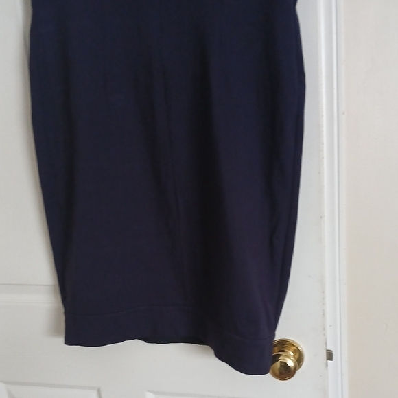 Taylor Midnight Blue Ruffle Mini Dress - Picture 10 of 16